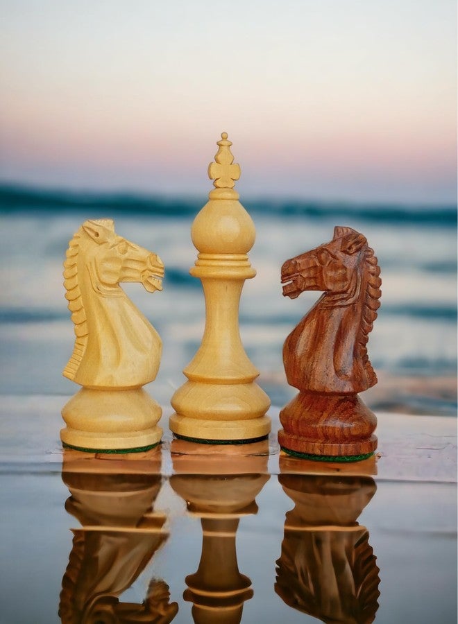 Enterro Wooden Chess Pieces 3.75" Taj Series - Made of Rosewood Boxwood Well Polished Handicraft - Image 2